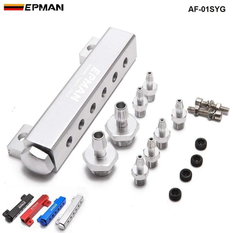 6 Ports 1/8 NPT Aluminium Turbo Wastegate Boost Vakuum Ansaugkrümmer Kit Für Nissan Passt: Mehr als eine AF-01SYG