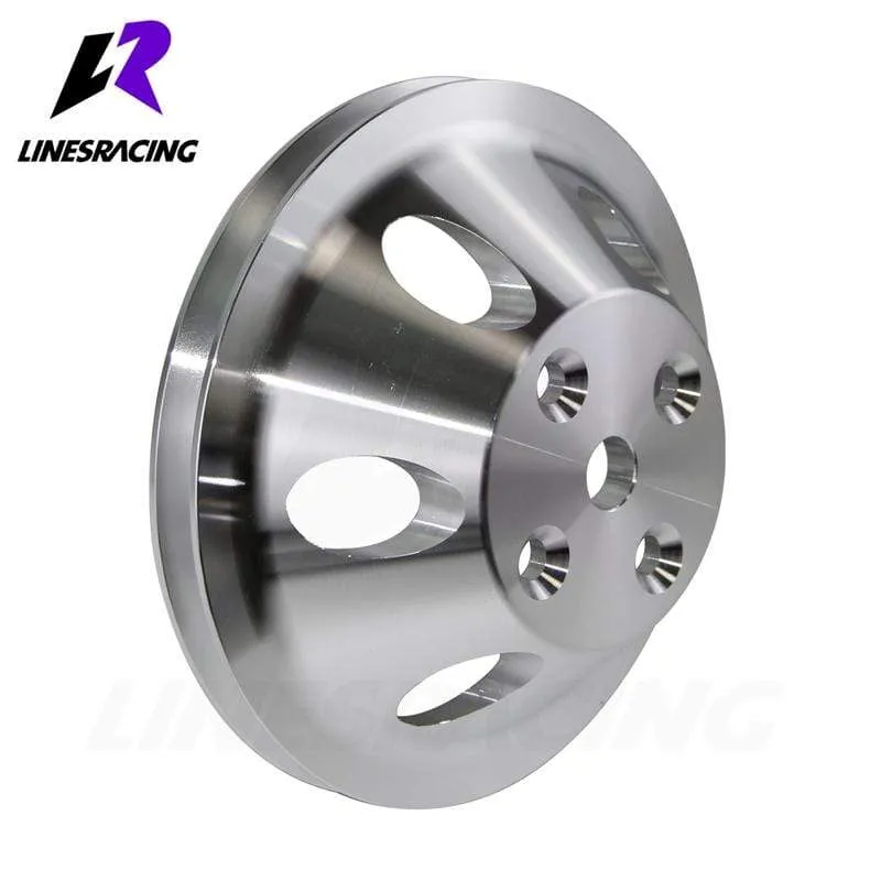 Passend für Small Block Chevy Aluminium-Wasserpumpenscheibe 1 Nut LWP Lange Wasserpumpe Passend für Small Block Chevy 327 305 350