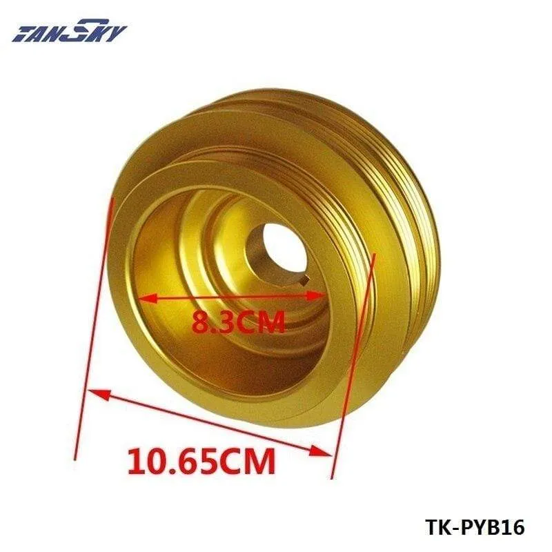 Kurbel-Underdrive-Motorriemenscheibe Gold für HONDA CIVIC 92-00 B16 Z0132 B16A B18C LEICHTES TK-PYB16