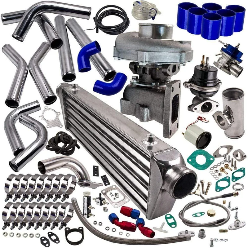 T04e Turbolader Ladeluftkühler Typ-S Blow Off Ventil Wastegate Ladeanzeige Kits Turbo Compressore Turbine Turbolader