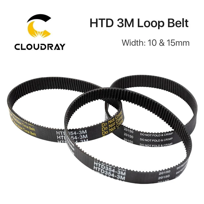 Cloudray HTD 3M Closed-Loop-Gürtel, Gummi-Zahnriemen, verschiedene Getriebe für CO2-Lasergravur-Schneidemaschine/3D-Drucker