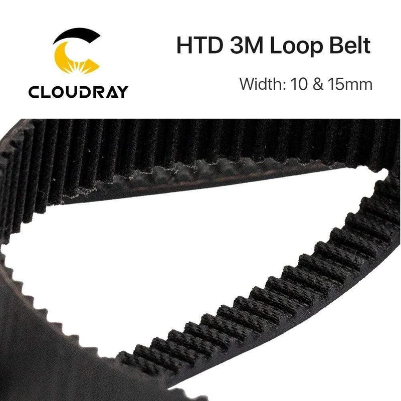 Cloudray HTD 3M Closed-Loop-Gürtel, Gummi-Zahnriemen, verschiedene Getriebe für CO2-Lasergravur-Schneidemaschine/3D-Drucker