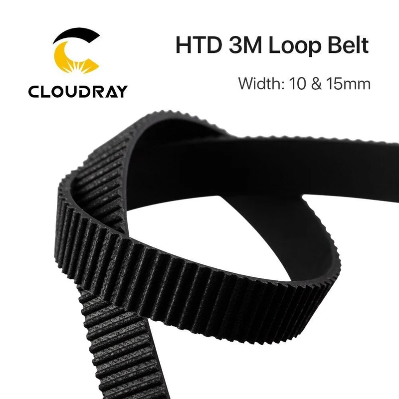 Cloudray HTD 3M Closed-Loop-Gürtel, Gummi-Zahnriemen, verschiedene Getriebe für CO2-Lasergravur-Schneidemaschine/3D-Drucker