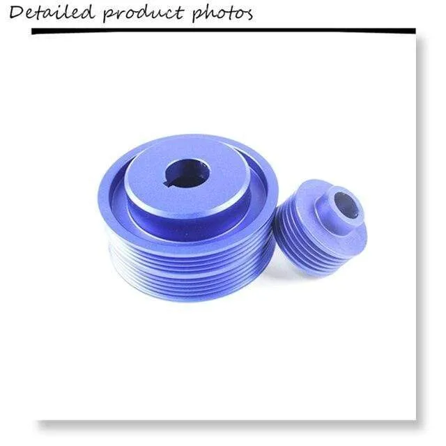 Kurbelwellen-Riemenscheibe für Subaru EJ20 Impreza WRX Liberty Aluminium Kurbelwellen-Riemenscheibe XX-CPSBEJ20BL