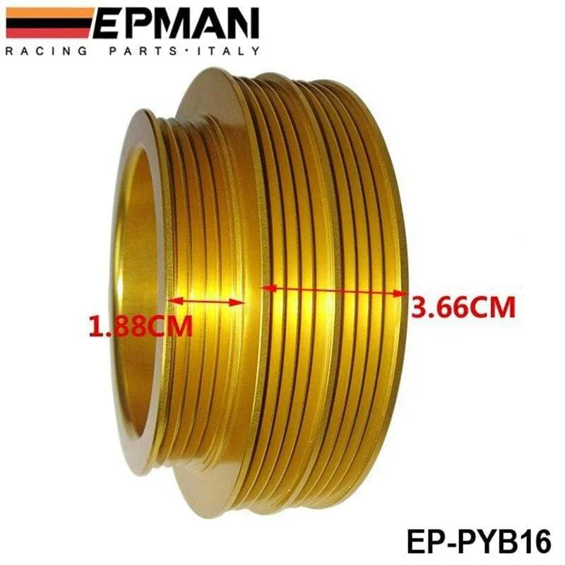 Leichte Kurbel-Underdrive-Motorriemenscheibe Gold für HONDA CIVIC 92-00 B16 Z0132 B16A B18C EP-PYB16