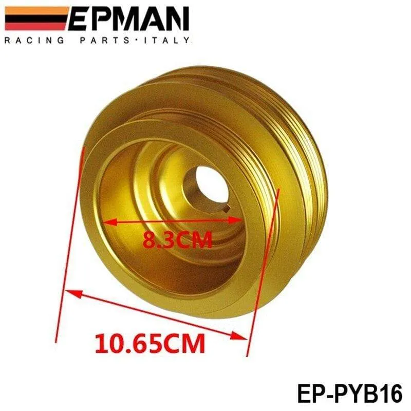 Leichte Kurbel-Underdrive-Motorriemenscheibe Gold für HONDA CIVIC 92-00 B16 Z0132 B16A B18C EP-PYB16