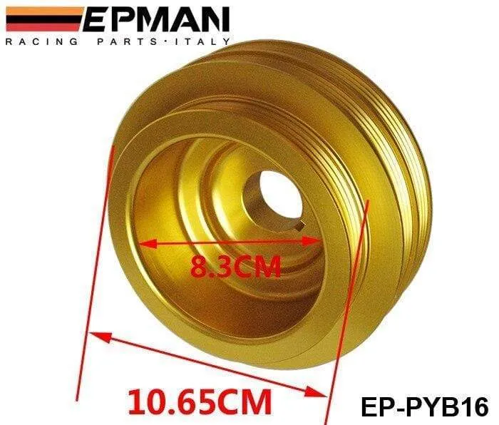 Leichte Kurbel-Underdrive-Motorriemenscheibe Gold für HONDA CIVIC 92-00 B16 Z0132 B16A B18C EP-PYB16