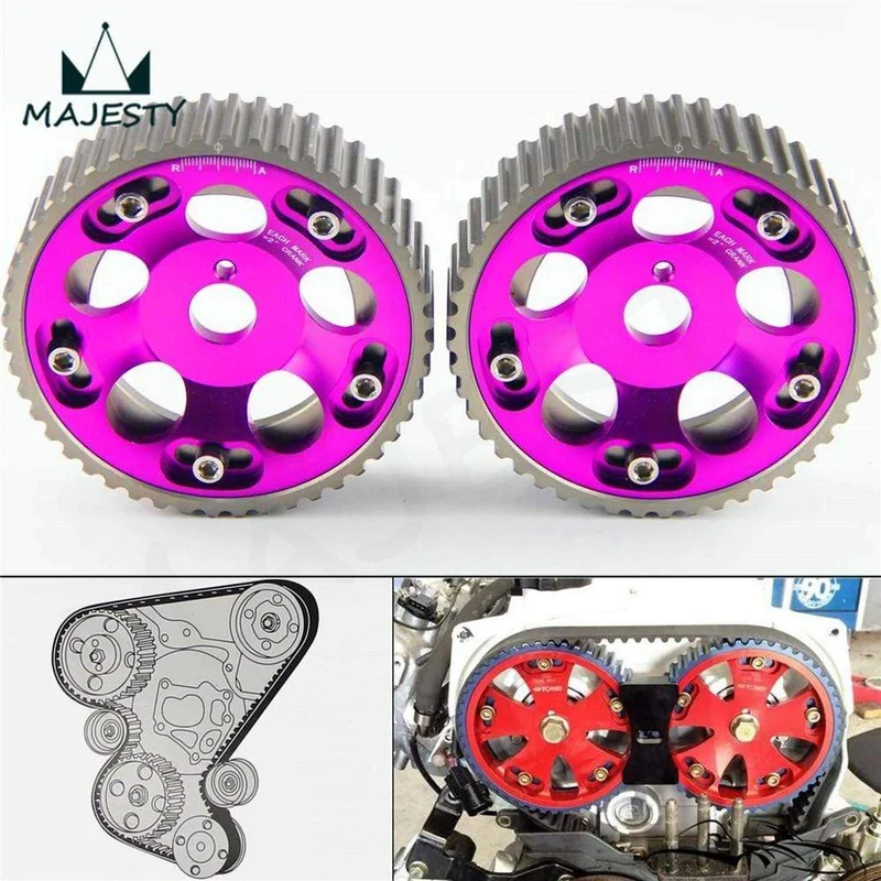 2 STÜCKE Einstellbare Cam Gears Pulley Timing Getriebe für T * OYOTA Supra 1JZ 2JZ