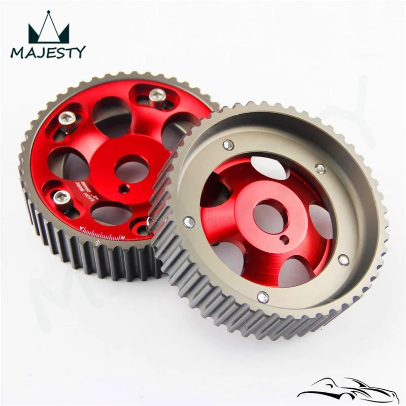 2 STÜCKE Einstellbare Cam Gears Pulley Timing Getriebe für T * OYOTA Supra 1JZ 2JZ