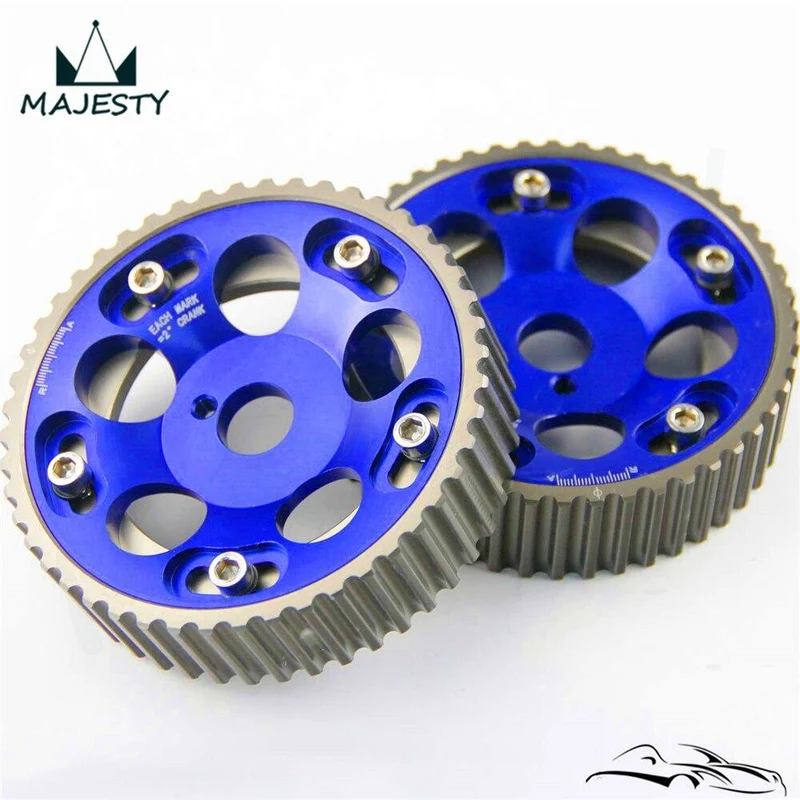 2 STÜCKE Einstellbare Cam Gears Pulley Timing Getriebe für T * OYOTA Supra 1JZ 2JZ