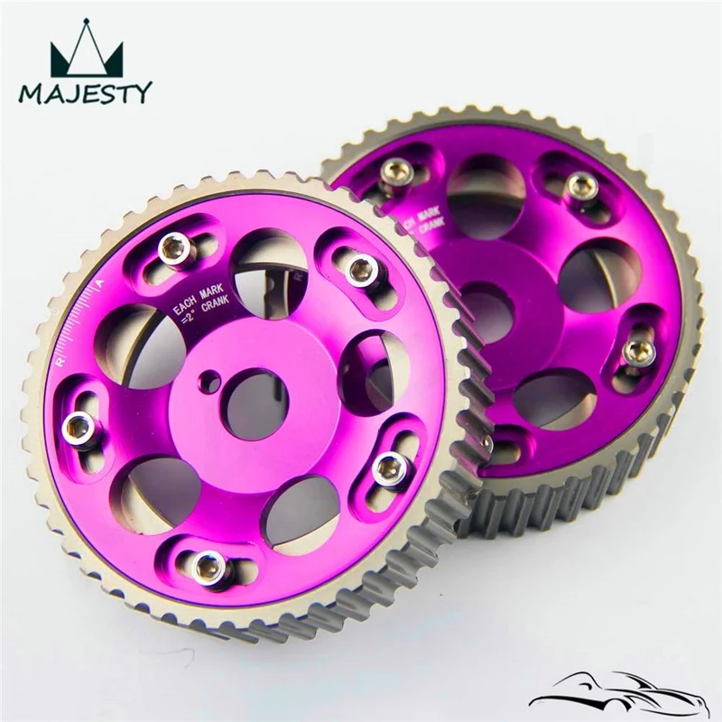 2 STÜCKE Einstellbare Cam Gears Pulley Timing Getriebe für T * OYOTA Supra 1JZ 2JZ