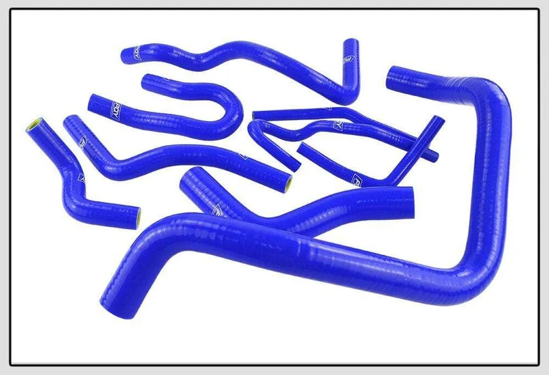 Blau & Gelb 9 Stücke Silikon Kühler Kühlmittel Schlauch Kit Für Honda CIVIC SOHC D15 D16 EG EK 92-00 Mit PQY logo