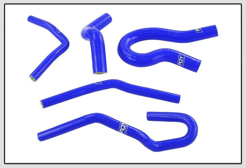 Blau & Gelb 9 Stücke Silikon Kühler Kühlmittel Schlauch Kit Für Honda CIVIC SOHC D15 D16 EG EK 92-00 Mit PQY logo