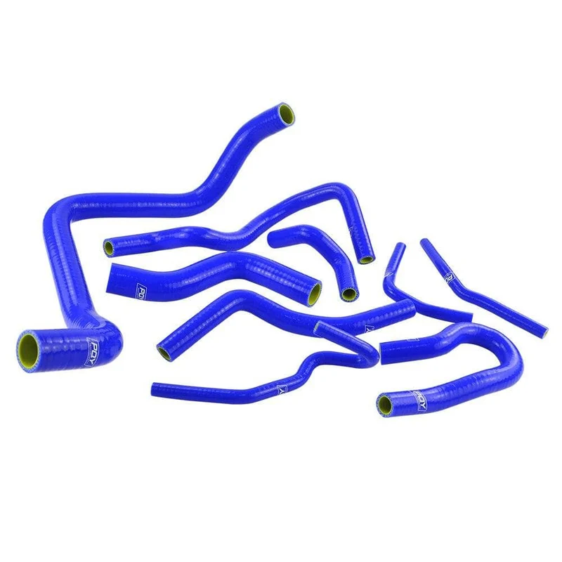 Blau & Gelb 9 Stücke Silikon Kühler Kühlmittel Schlauch Kit Für Honda CIVIC SOHC D15 D16 EG EK 92-00 Mit PQY logo