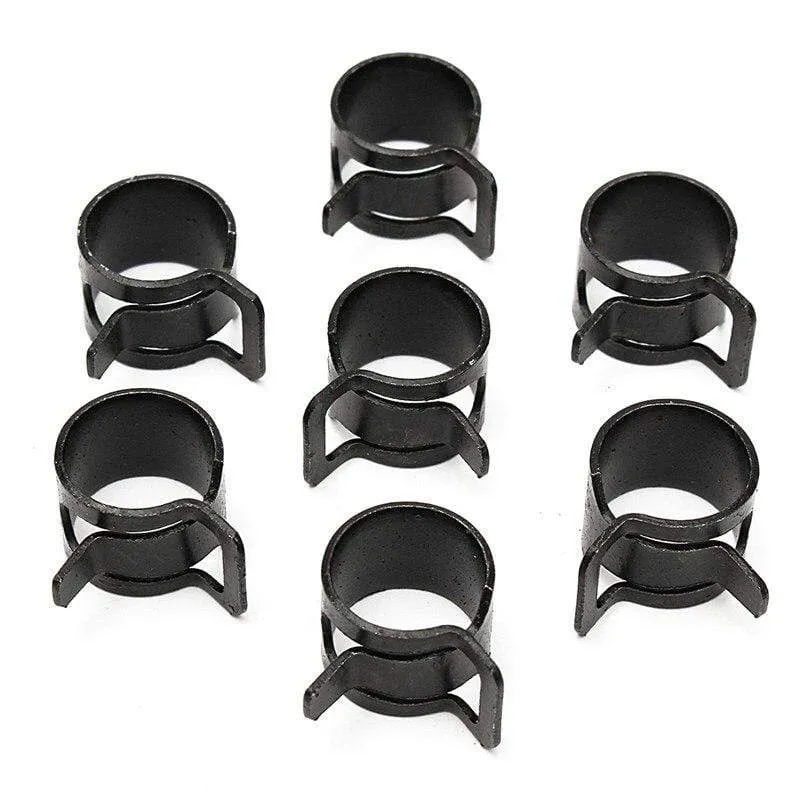 5 Stück Schlauchklemmen Kraftstoffschlauchleitung Wasserrohrschelle Reifen Luftschlauchverschluss Federklemmen M6-32 mm