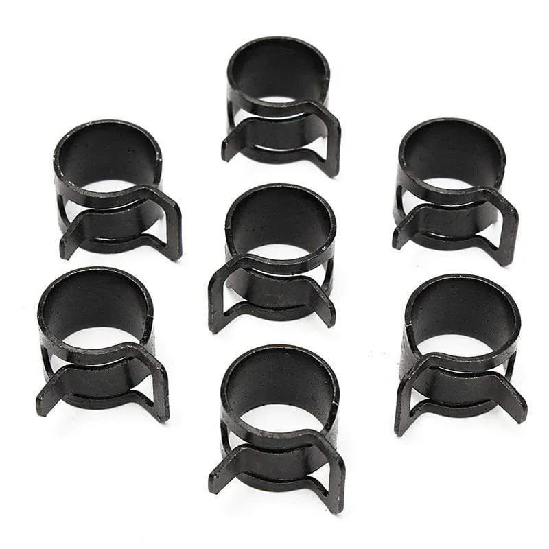 5 Stück Schlauchklemmen Kraftstoffschlauchleitung Wasserrohrschelle Reifen Luftschlauchverschluss Federklemmen M6-32 mm