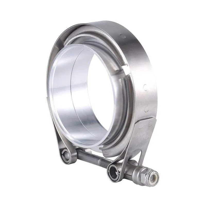 2/2.25/2.5/2.75/3/3.5/4/4.5/5 zoll V-Band Klemme Edelstahl Auspuff Fallrohr Klemme Flache Flansch Montage Auto Zubehör