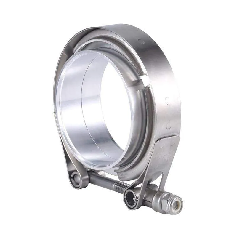 2/2.25/2.5/2.75/3/3.5/4/4.5/5 zoll V-Band Klemme Edelstahl Auspuff Fallrohr Klemme Flache Flansch Montage Auto Zubehör