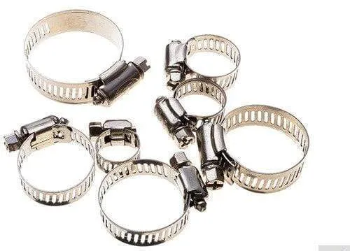 10 stücke Rohr Klemmen Echtem Edelstahl Schlauch Clips Kraftstoff Schlauch Rohr Klemmen Schneckengetriebe Langlebig Anti-oxidation