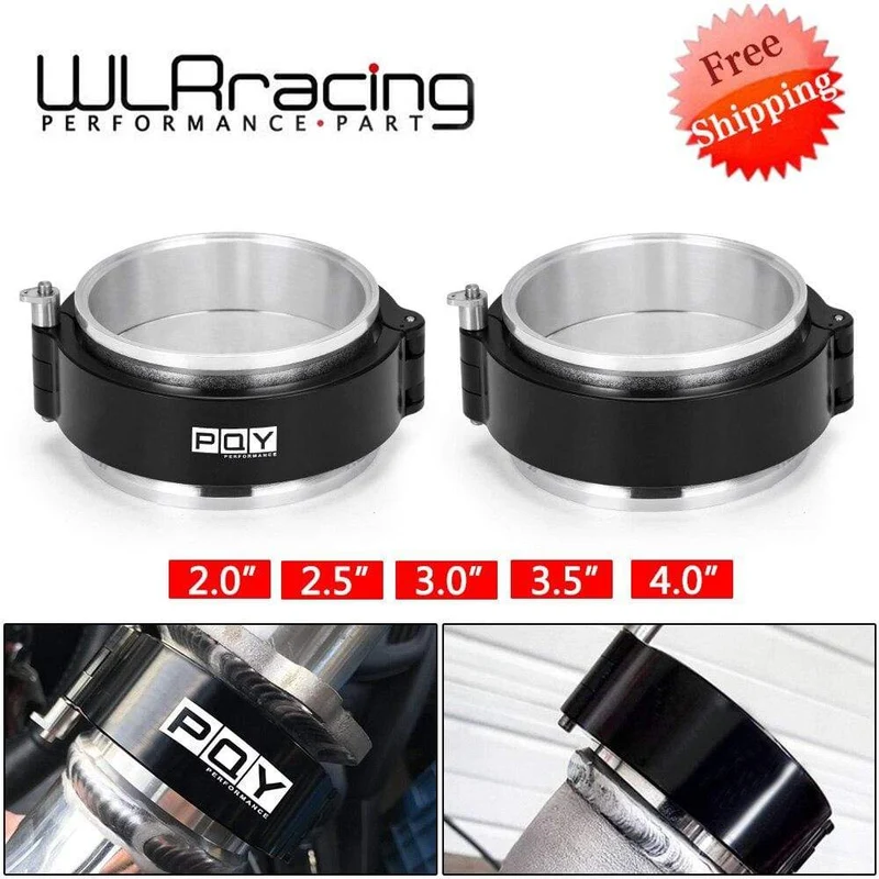 1 Stück 2.0" 2.5" 3.0" 3.5" 4.0" Klemmsystem Montage Auspuff V-Band Klemme Schnellspanner für OD Auspuff/Ladeluftkühler Rohr/Turbo