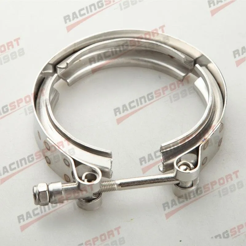 1.5" 1.75" 2" 2.25" 2.5" 2.75" 3" 3.5" 4"Turbo-Auspuff-V-Band-Klemme und Baustahl-Flanschsatz mit Außen- und Innengewinde