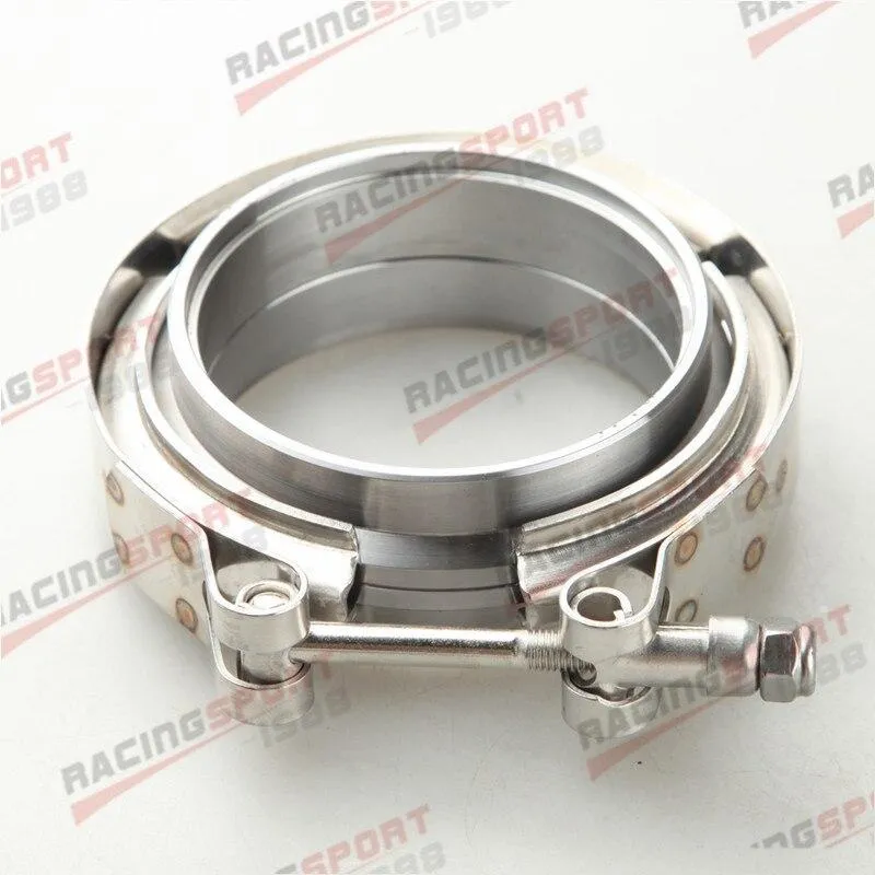 1.5" 1.75" 2" 2.25" 2.5" 2.75" 3" 3.5" 4"Turbo-Auspuff-V-Band-Klemme und Baustahl-Flanschsatz mit Außen- und Innengewinde