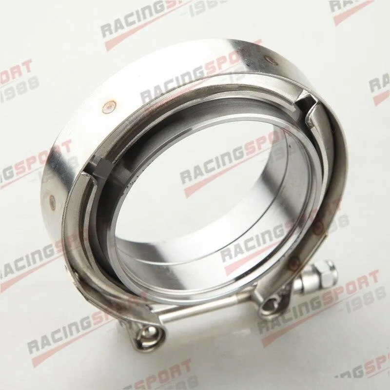 1.5" 1.75" 2" 2.25" 2.5" 2.75" 3" 3.5" 4"Turbo-Auspuff-V-Band-Klemme und Baustahl-Flanschsatz mit Außen- und Innengewinde