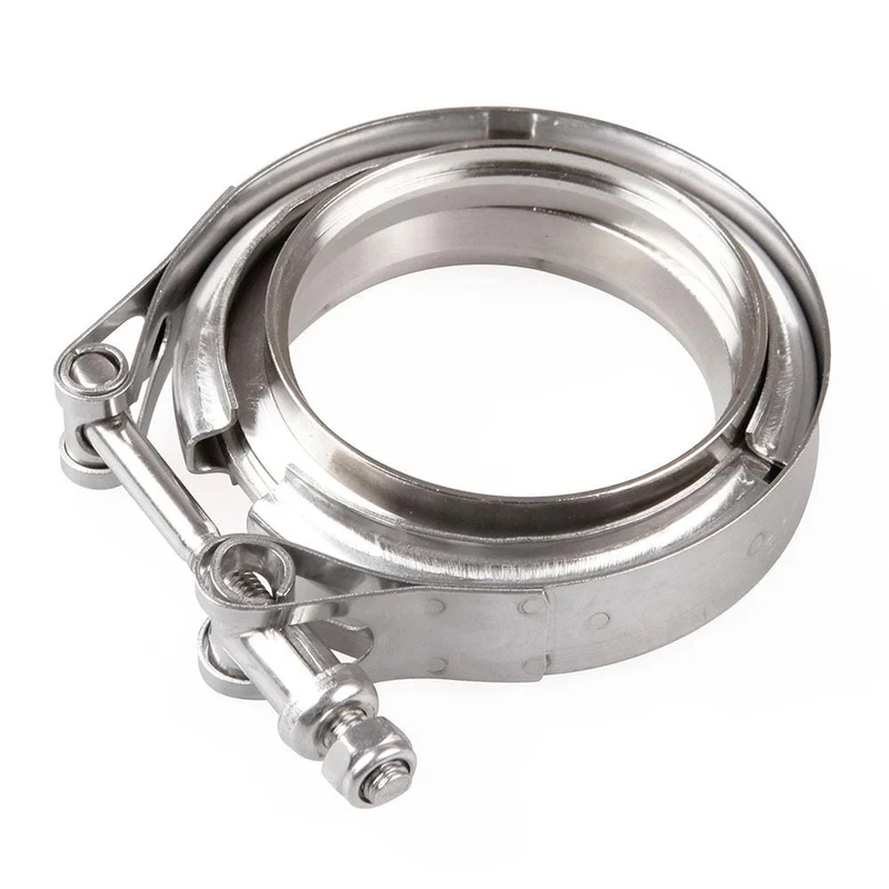 2/2.5/3/3.5/4 Zoll männlich/weiblich V-Band Klemmflansch Kit Turbo Downpipe Wastegate V-Band Turbo Auspuffrohre Autozubehör