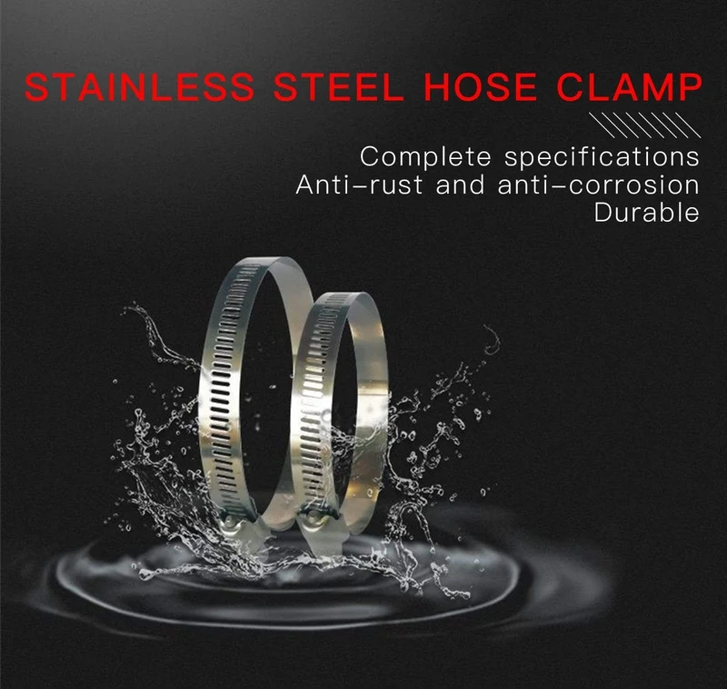 5 Stück 6 mm-25 mm Mini-Kraftstoffleitungsrohr-Schlauchschellen aus Edelstahl, optionale Größe für Luftschlauch, Wasserleitung, Kraftstoffschlauch, Silikon