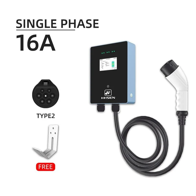 EV-Ladegerät Wallbox-Station 16 Ampere Elektrofahrzeug-Ladegerät EVSE 3.84 kW Kompatibel für alle Elektro-EV-Autos j1772 Typ2 240 240 V