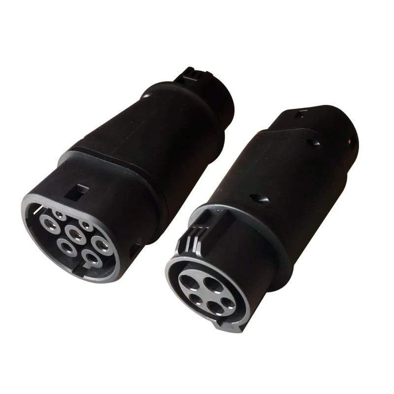 Elektrofahrzeug-Ladeadapter 16A 32A Sae j1772-Anschluss EVSE-Autoladegerät Typ 1 auf Typ 2 EV-Adapter
