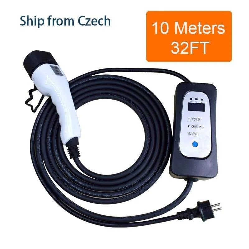 EV-Ladegerät Typ 2 10M 32FT iec62196 EVSE EV-Ladekabel 16A EU-Stecker für Elektrofahrzeuge