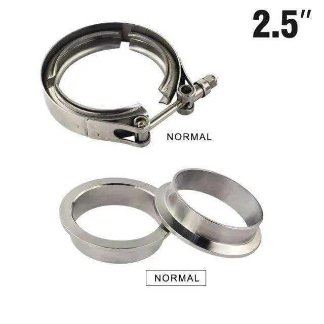 2" 2.5" 3" 3.5" 4" Auto Motorrad Stahl Edelstahl Flansch V-Band Auspuffschelle V-Band 1.5 2 2.5 3 3.5 4 Zoll Vband Schellen