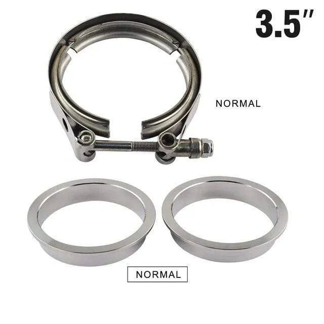 2" 2.5" 3" 3.5" 4" Auto Motorrad Stahl Edelstahl Flansch V-Band Auspuffschelle V-Band 1.5 2 2.5 3 3.5 4 Zoll Vband Schellen