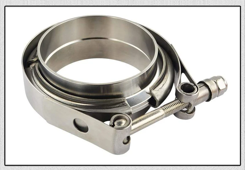 2" 2.5" 3" 3.5" 4" Auto Motorrad Stahl Edelstahl Flansch V-Band Auspuffschelle V-Band 1.5 2 2.5 3 3.5 4 Zoll Vband Schellen
