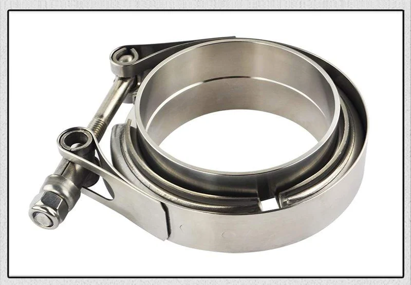 2" 2.5" 3" 3.5" 4" Auto Motorrad Stahl Edelstahl Flansch V-Band Auspuffschelle V-Band 1.5 2 2.5 3 3.5 4 Zoll Vband Schellen