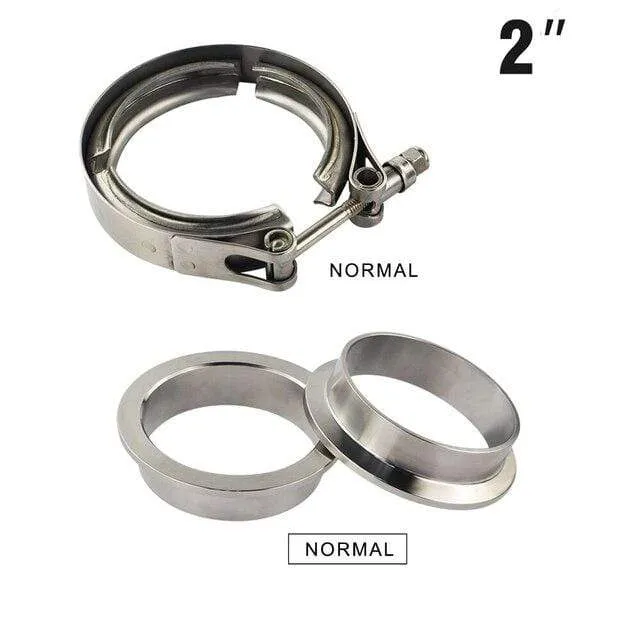 2" 2.5" 3" 3.5" 4" Auto Motorrad Stahl Edelstahl Flansch V-Band Auspuffschelle V-Band 1.5 2 2.5 3 3.5 4 Zoll Vband Schellen