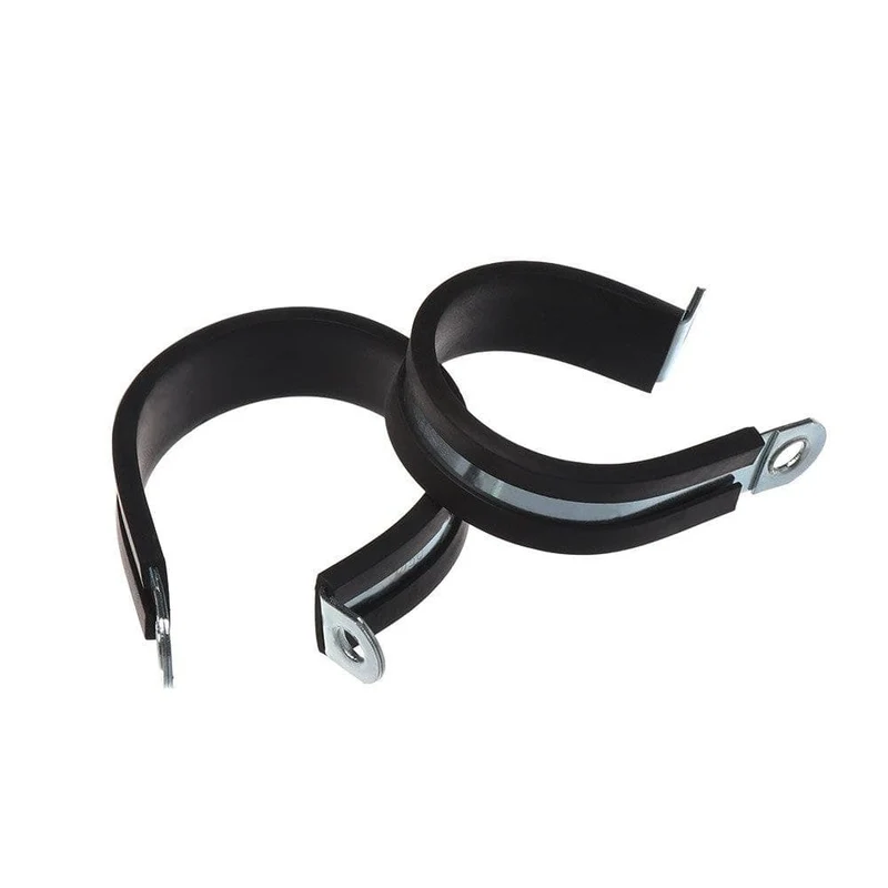 10 Stück Kabelschlauchklemme Gummierte P-Clips Rohrkabel Montage Fix Befestigungselemente Hardware Elektrische Armaturen Kabelorganisation
