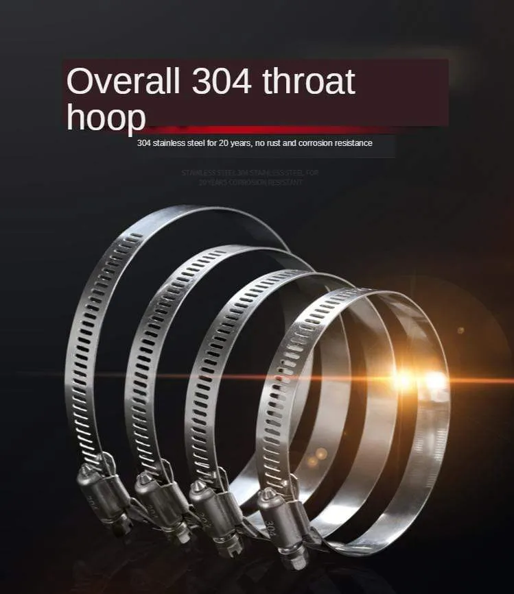 10 teile/los Hohe Qualität Schraube Schneckengetriebe Schlauch Klemme 304 Edelstahl Schlauch Hoop Rohr Klemme Clip
