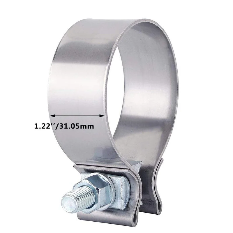 2.0" 2.25" 2.5" 3.0" 4.0" Edelstahl-Auspuff-Überlappverbindung, Auspuffbandschelle, Auspuffhülse, Stoßverbindungsschelle