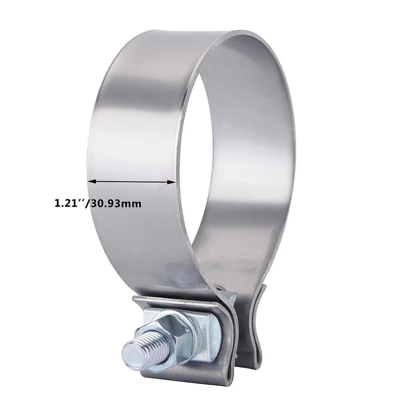 2.0" 2.25" 2.5" 3.0" 4.0" Edelstahl-Auspuff-Überlappverbindung, Auspuffbandschelle, Auspuffhülse, Stoßverbindungsschelle