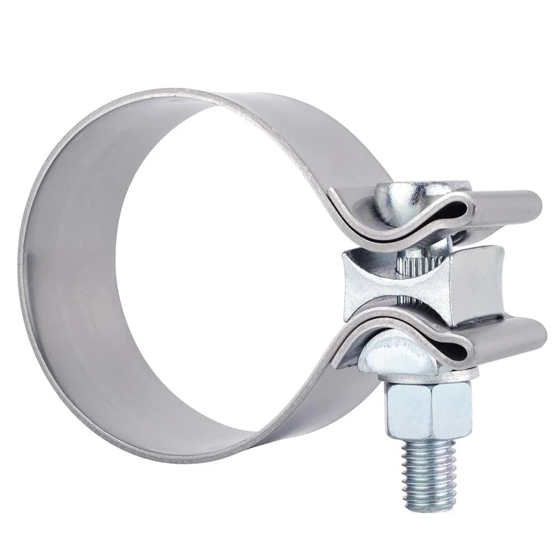 2.0" 2.25" 2.5" 3.0" 4.0" Edelstahl-Auspuff-Überlappverbindung, Auspuffbandschelle, Auspuffhülse, Stoßverbindungsschelle
