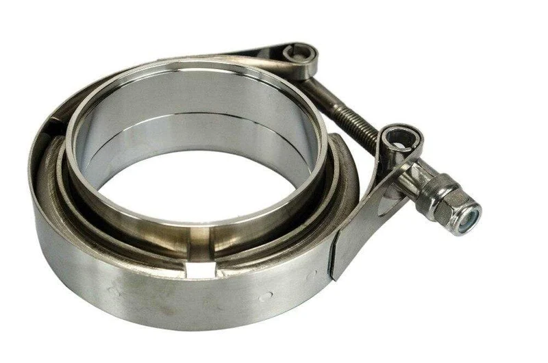 3" SUS 304 Stahl Edelstahl Auspuff V-Band Klemmflansch Kit V-Band V-Band Männlich Weiblich Design WLR5243