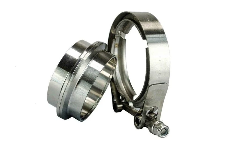 3" SUS 304 Stahl Edelstahl Auspuff V-Band Klemmflansch Kit V-Band V-Band Männlich Weiblich Design WLR5243