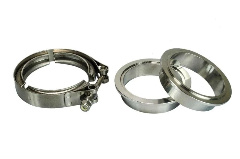 2.5" SUS 304 Stahl Edelstahl Auspuff V-Band Klemmflansch Kit V-Band Vband männlich weiblich Design PQY5241