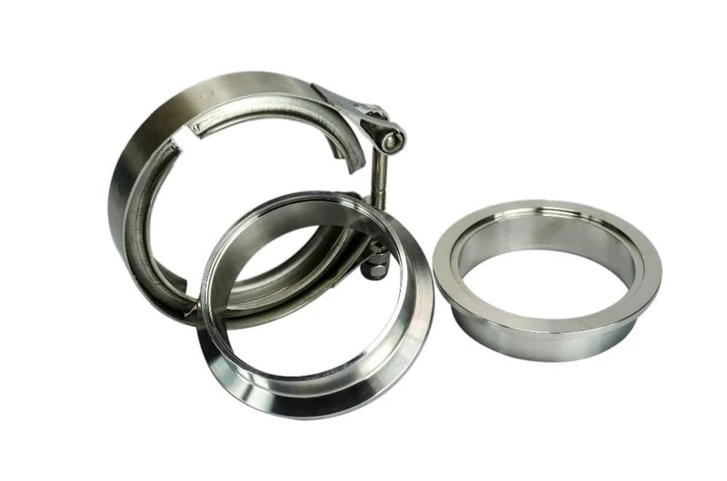 2.5" SUS 304 Stahl Edelstahl Auspuff V-Band Klemmflansch Kit V-Band Vband männlich weiblich Design PQY5241