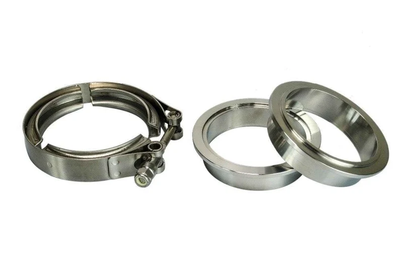 2.5" SUS 304 Stahl Edelstahl Auspuff V-Band Klemmflansch Kit V-Band Vband männlich weiblich Design PQY5241