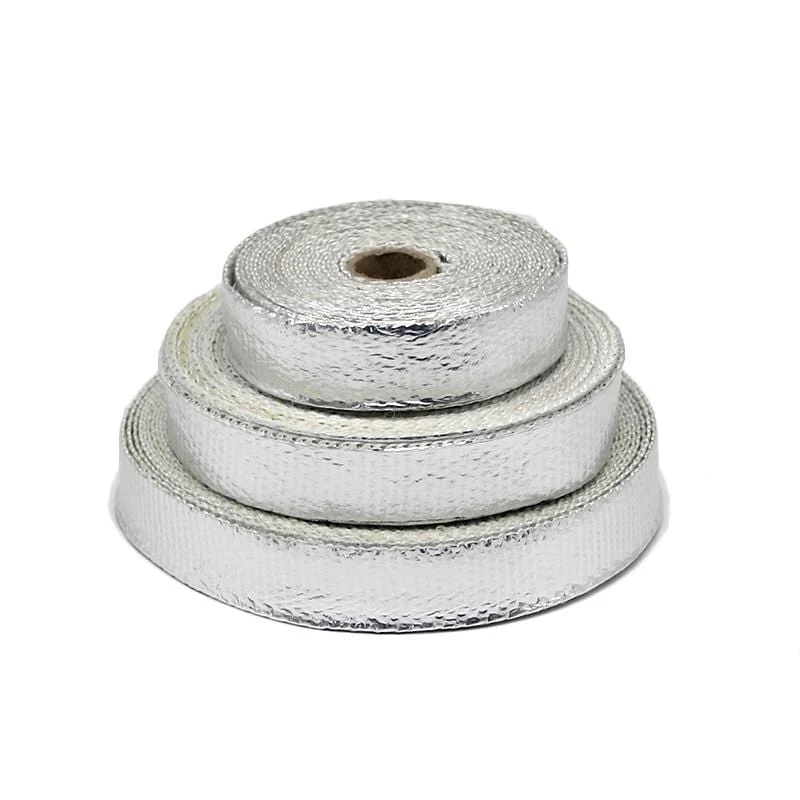 Alconstar- 5M/10M/15M Motorrad-Auspuff-Thermoband-Krümmer-Wärmewickel-Krümmer-Isolierung, rollbeständig mit rostfreien Kabelbindern