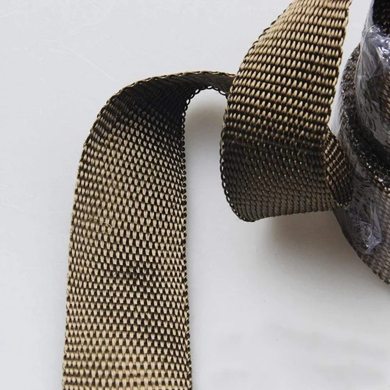 5 cm * 5 m Abwärmefolie, Thermoband, Glasfaser-Wärmefolie, Verteilerisolierung, rollenbeständig, mit rostfreien Kabelbindern