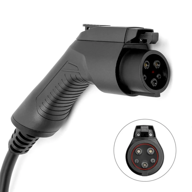 Typ 1 EV-Ladegerät 40 A SAE J1772 Tragbare EVSE-Ladebox mit 7.6 m Kabel für Nissan für Ford Elektrofahrzeug Level 2 Ladegerät